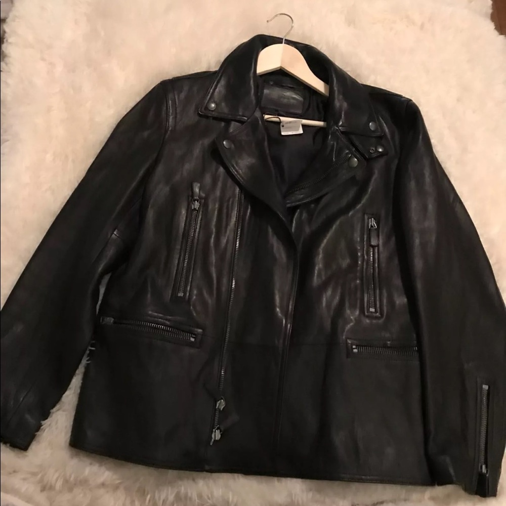 New Moto Coach Leather Jacket
